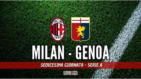 Milan-Genoa (0-0): intervallo. Il Milan controlla il gioco ma non segna