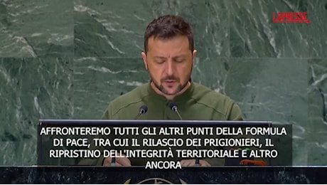 VIDEO Zelensky: Putin non ruberà il futuro del mondo