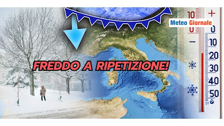 Meteo: freddo a ripetizione, non se ne esce