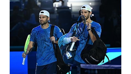 Tennis, Atp Finals, prima sconfitta per Bolelli-Vavassori