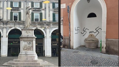 Svastiche sui monumenti del centro storico di Brescia. Girelli (Pd): «Che la destra in Comune ora prenda le distanze»