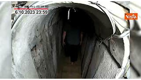 Idf pubblica video con Sinwar che fugge nel tunnel la notte prima del 7 ottobre