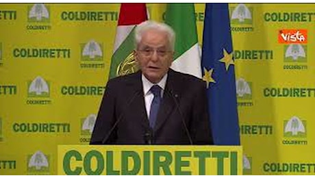 Mattarella: «Storia Coldiretti è storia Paese che ha saputo modernizzarsi»