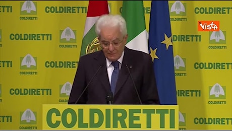 Mattarella agli 80 anni della Coldiretti: «La pace si costruisce a partire da acqua e cibo»