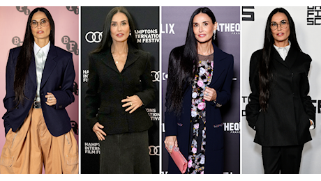 Demi Moore è tornata. A suon di look audaci e originali, per 60enni glamour