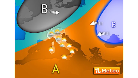 Meteo: Perturbazione atlantica; torna qualche pioggia nelle Prossime 48 Ore