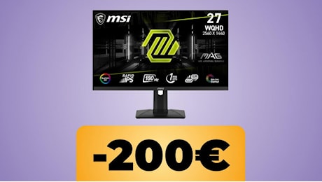 Il monitor MSI MAG 274QRF QHD a 180Hz è a metà prezzo con i saldi del Black Friday di Amazon