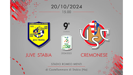 Juve Stabia-Cremonese 1-2, tabellino e cronaca