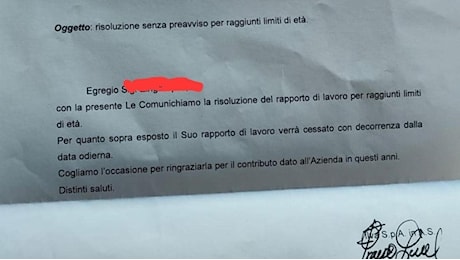 ‘Da oggi non lavora più qui per raggiunti limiti di età’, operaio ex Ilva riceve la notizia con una lettera: “Dopo 35 anni in servizio qui non doveva finire così”