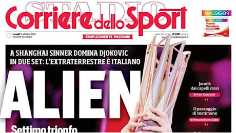 Il Corriere dello Sport apre sull'impegno degli azzurri: L'Italia gioca in un bunker