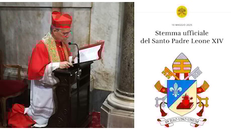 Papa Leone XIV (a sorpresa) al santuario della Madonna del Buon Consiglio: «Riprendo il cammino da Francesco». Lo stemma ufficiale