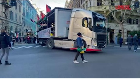 Roma, la manifestazione nazionale pro Palestina: video