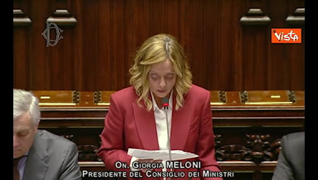 Meloni alla Camera: L'Italia ribadisce il sostegno alla legittima difesa dell’Ucraina