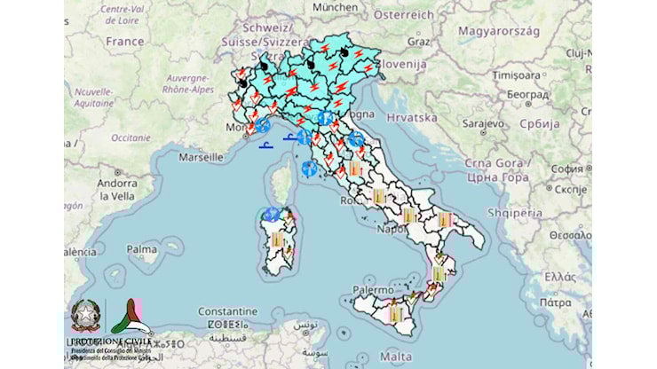 Allerta grandinate e fulmini su nove regioni, l'avviso su nove regioni della Protezione civile: calano le temperature, ma arrivano i temporali - Open Allerta grandinate e fulmini su nove regioni, l'avviso su nove regioni della Protezione civile: calano le temperature, ma arrivano i temporali - Open