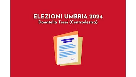 Elezioni Umbria 2024: programma Donatella Tesei e proposte disabilità