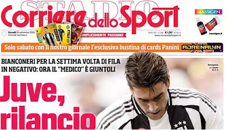 CdS: Juve, rilancio in rosso