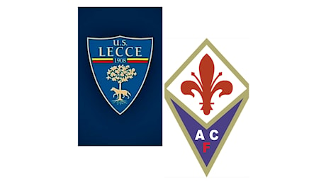 Tracollo del Lecce contro la Fiorentina