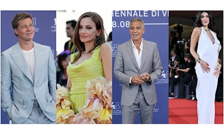 Venezia, pagelle dei look: Chiara Iezzi regina dei fiori (9), Giulia Salemi in total white (7), Clooney e Pitt gemelli di look (9)