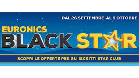 Volantino Euronics, ci sono le offerte Star Club: PC e smartphone scontatissimi