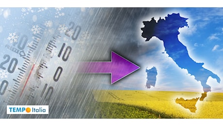 METEO Italia: vortice ciclonico e aria artica in arrivo, prepariamoci al maltempo