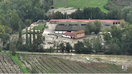 Cronaca meteo diretta - Le zone maggiormente colpite a Botteghino di Zocca nelle immagini dal drone. Video alluvione