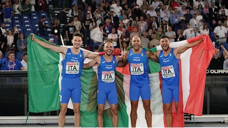 La 4x100 maschile qualificata per i mondiali di Tokyo con il secondo posto in batteria nelle World Relays