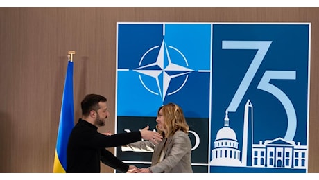 Vertice Nato, Meloni conferma il sostegno a Kiev e bacchetta Salvini