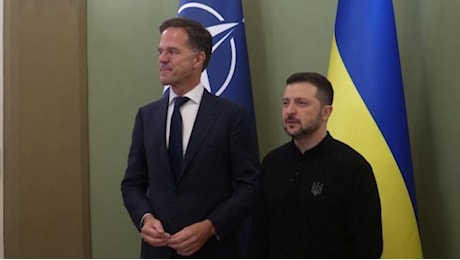 Kiev, Rutte incontra Zelensky: La Nato è al fianco dell'Ucraina