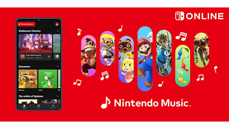 Nintendo lancia una app di streaming musicale su iOS e Android