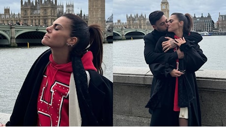 Bianca Guaccero, Capodanno a Londra con Giovanni Pernice: il primo look del 2025 con la maxi felpa