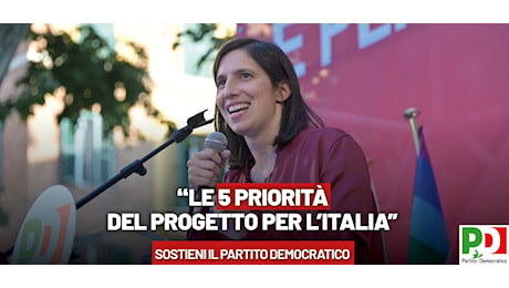 Cinque priorità per l’Italia, sostieni il Partito Democratico. Dona ora!