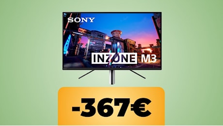 Il monitor da gioco di Sony INZONE M3 a 240 Hz è in fortissimo sconto su Amazon Italia