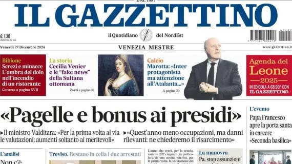 Il Gazzettino In Prima Pagina Su Marotta Inter Protagonista Ma Attenzione All Atalanta Thww