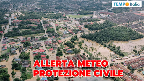 La Protezione Civile ha diffuso un'allerta meteo molto dettagliata, con vari livelli, anche di primaria importanza