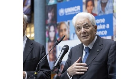 Mattarella in visita alla sede dell'UNHCR a Ginevra