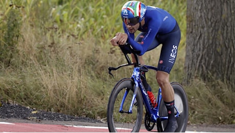 Mondiali ciclismo, Filippo Ganna vince la medaglia d'argento nella crono in Svizzera